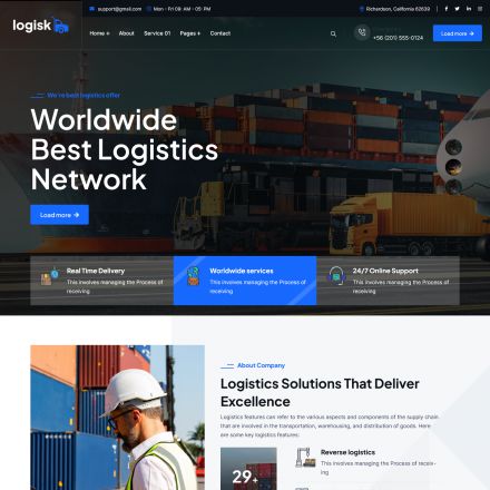 Logistic – WP Theme For Transportation Business